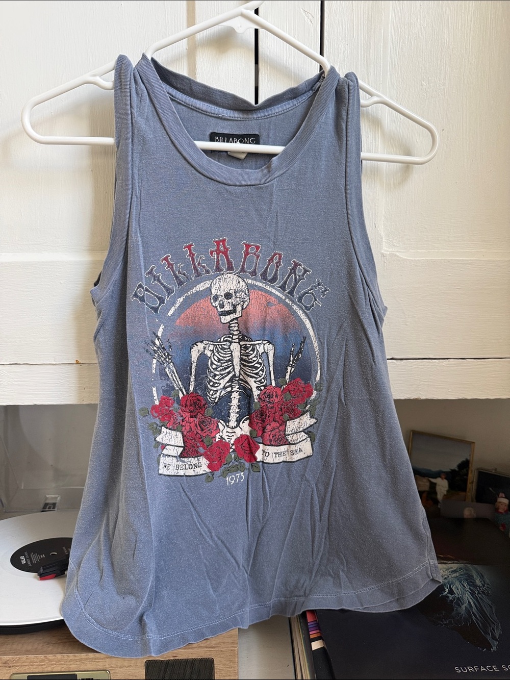 Vintage Rare Billabong Graphic Tank with Skeleton